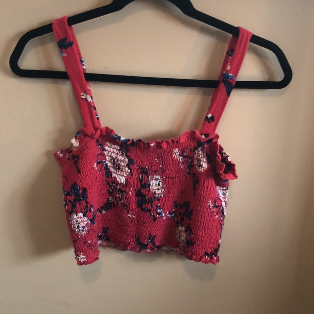 Smocked Crop Top Size Large